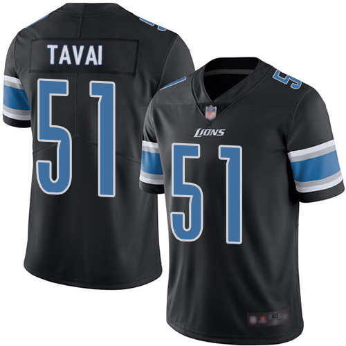 Detroit Lions Limited Black Men Jahlani Tavai Jersey NFL Football 51 Rush Vapor Untouchable